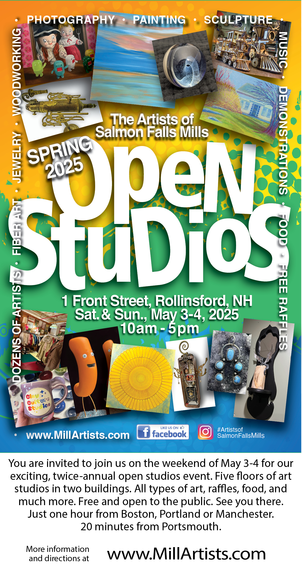 May 2025 open studios postcard